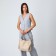 Bag Women's bag with zipper, beige color
