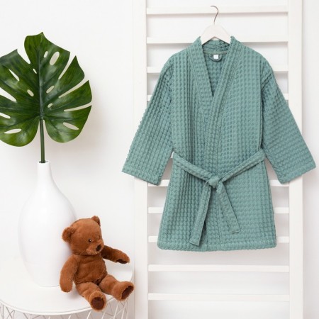 Waffel Baby Broke Me "BOHO" Size 32 (110-116 cm) Mint color, 100% cotton 290 g/m2