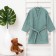Waffel Baby Broke Me "BOHO" Size 32 (110-116 cm) Mint color, 100% cotton 290 g/m2