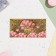 An envelope for money "tenderness, love, inspiration!" embossing, tulips bouquet, 16.5x8.5 cm