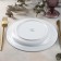 Beliece plate, d = 24 cm, white, porcelain