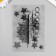 Stamp for creativity Silicon "Flowers and Stars" 11x16cm