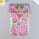 Plastic sticker 2 sheets "Princess outfits" with glitter mix 11x22.5 cm