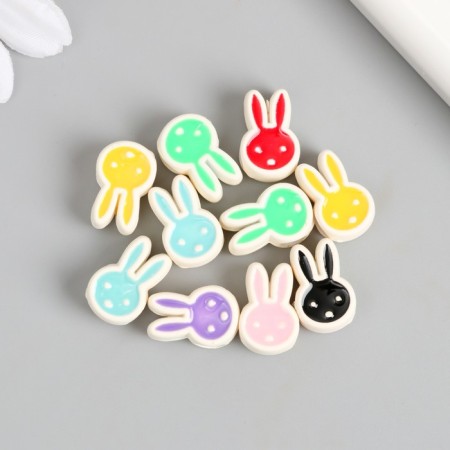 Busina for creativity plastic "Bunny" mix 0.8x1x1.5 cm