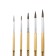 Set of brushes "Pony", 5 pieces, Brauberg (round, No. 1, 2, 3, 4, 5), blister