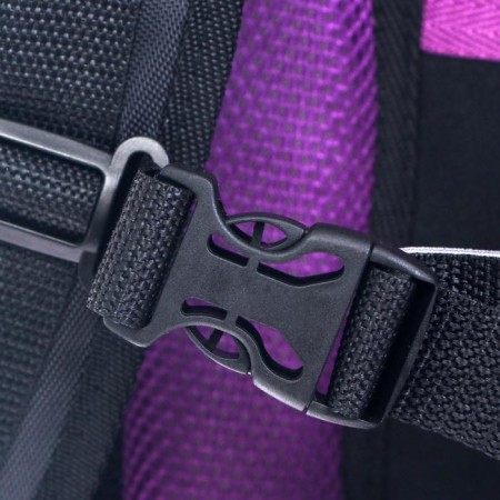 School backpack 38 x 30 x 16 cm, ergonomic back, stavia "avocado", black/lilac-6