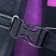 School backpack 38 x 30 x 16 cm, ergonomic back, stavia "avocado", black/lilac