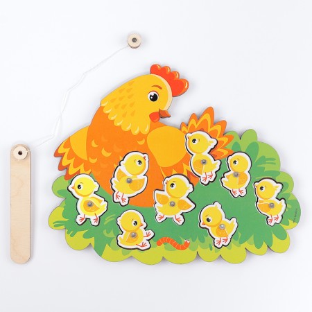 Fishing "Easter: chicken with chickens"-3