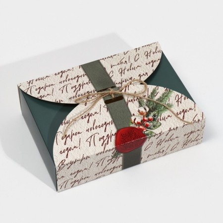 Box the team "New Year's package", 22 x 15 x 6 cm, New Year