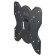 Broat Black 17 "-43" Max.35kg, wall-mounted bracket