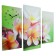 Carty clock wall, modular "lilac flowers", silent, 60 x 80 cm, mix