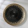 Baroque plate, d = 28 cm, black color with gold