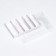 Folding confectionery box for 5 eclairs, white, 22x13.5x7cm