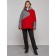 Ski jacket women's winter, size 56, red color