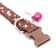 Collar "dog" with a bell, 30 x 1 cm, nylon, brown