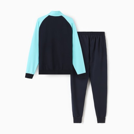 Women's costume (sweatshirt/pants), dark blue/menthol color, size 52-54-10
