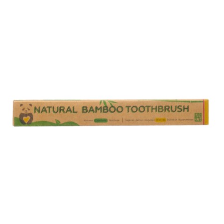 Bamboo dental brush average 10 pieces, mix of flowers-20