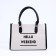 Bag Women's Tout with zipper, gray color