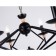 Suspended chandelier Ambrella Light, Modern, TR9597, 6HE14, Black Color Black