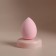 Makeup sponge "drop", 6 × 4 cm, increases when getting wet, in the case, the color is pale pink