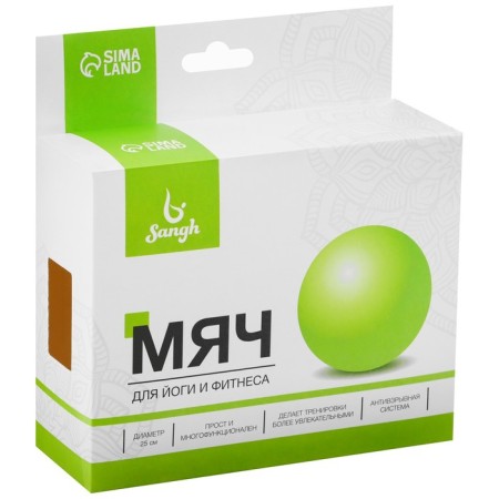 Sangh yoga ball, d = 25 cm, 100 g, blue color-5