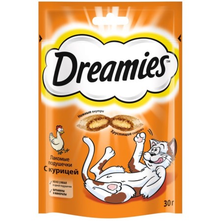 Dreamies treat for cats, chicken, 30 g-7