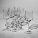 A set of glass glasses for the wine "Allegress", 300 ml, 6 pcs