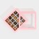Box for sweets, confectionery packaging, 16 cells, “pink” 17.7 x 17.7 x 3.8 cm