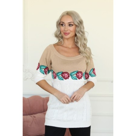 Female jumper, size 42, white color-5
