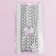 Metallized braid “rectangle”, 8 × 5 mm, 4.5 ± 0.5 m, silver color