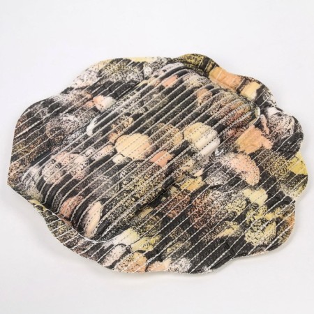 Bath pillow with suction cups 33x33 cm "shells", Mix drawing-7