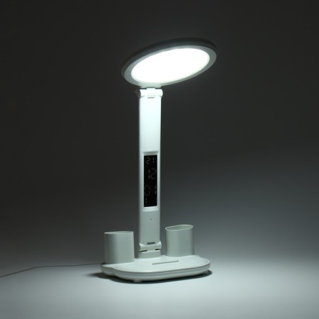 Clock - electronic lamp: calendar, thermometer, organizer, 7 watts, 40 LED, 3 modes, USB-4