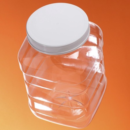 Bank with a lid "Square", PET, 3.0 l, 110 mm-2