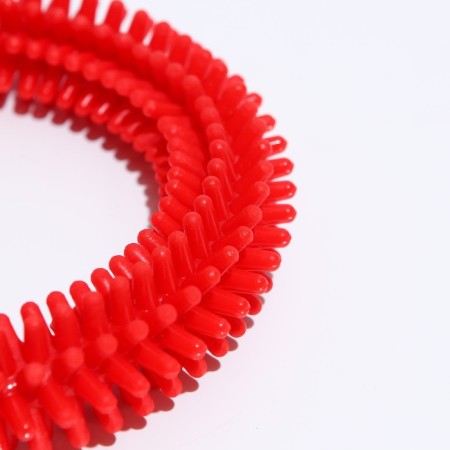 Toy "Ring with spikes No. 6", 15.5 cm, red-2