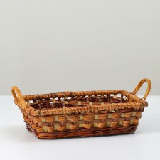 Wicker bowl, 25x18x7, fern