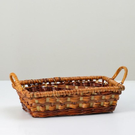 Wicker bowl, 25x18x7, fern