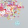 Glitter in the jar "Rainbow Smiley in love" set 6 grams 5x2x2 cm