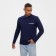 Polo with long sleeve President, size XXL, blue color