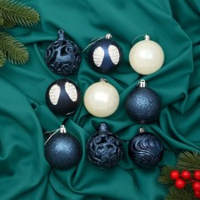 Set of balls plastic D-6 cm, 9 pcs 