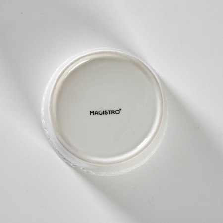 Porcelain Bank for bulk products with a Magistro Rodos lid, 600 ml, white color-8