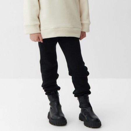 Children's pants minku, black color, height 98 cm