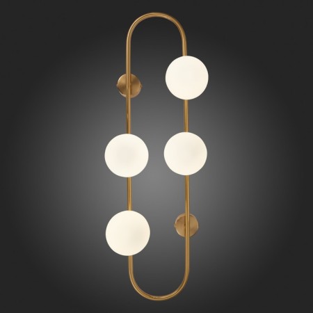 Sconces st. SL1149.301.04. Vera. 4x5 W, G9, 4000K, 24x72 cm, brass color-2