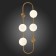 Sconces st. SL1149.301.04. Vera. 4x5 W, G9, 4000K, 24x72 cm, brass color