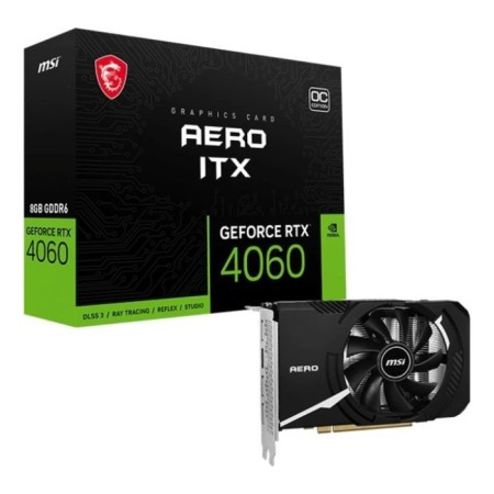 Video card MSI PCI-E 4.0 RTX 4060 Aero ITX 8G OC NVIDIA GeForce RTX 4060 8GB 128BIT GDDR6 2 106497-4