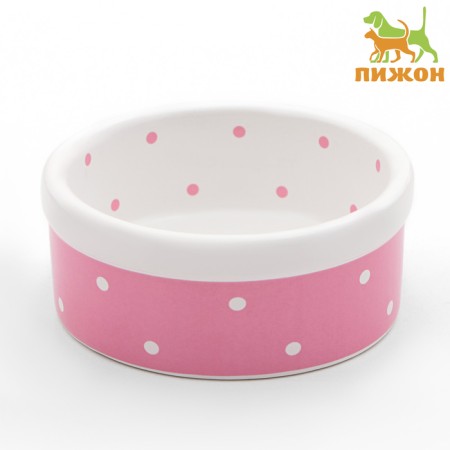 Ceramic bowl "Princess" 100 ml is small 8.5 x 3.5 cm, pink-1