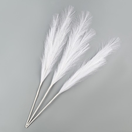 Pampas artificial grass, height 70 cm, 6 brushes, white color-2