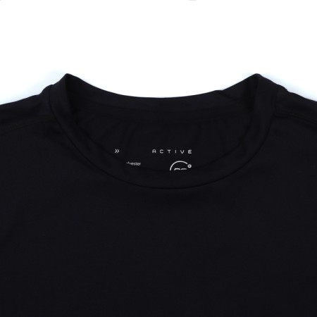 Men's t -shirt with inserts, basic, size l (50), black color-14