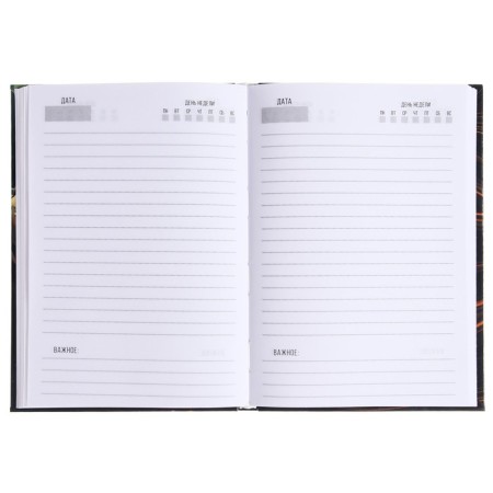 The diary of a low -up A5 136 sheets, integral cover, glossy lamination "Premium style"-2
