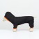 Overalls for animals, without lining, size XL, black-orange