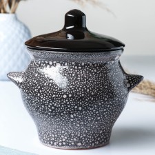 Ceramic pot for baking No. 6, 0.65l / 12x12cm, marble